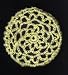 Lemon Yellow Hair Net Crocheted Hair Bun Cover- LARGE