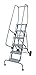Cotterman 6507R1830A3E20B11C1P6 - Rolling Ladder Steel 100In. H. Gray