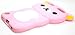 Bukit Cell 3D Baby Pink Bear Silicone Case for iPod Touch 6th / 5th + Cleaning Cloth + Screen Protector + Metallic Stylus Touch Pen