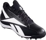 Reebok Mens NFL Thorpe Mid MR7 Black/White Cleats