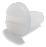 Polypropylene Machine Screw Slotted Binding Head 1/4-20, Opaque Color