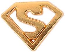 ZMZY Floating Charms Superman Fits Glass Living Memory Locket (Pack of 5)