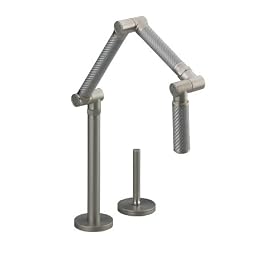 KOHLER K-6227-C11-VS Karbon Articulating Deck-Mount Kitchen Faucet, Vibrant Stainless