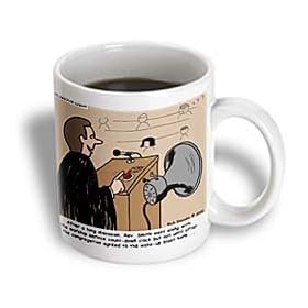 Sermon Count-Down Clock and Blast Horn - 15oz Mug by 3dRose LLC
