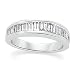 Platinum Diamond Band Ring Ladies 1ct - Size 6