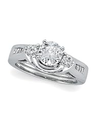 CleverEves 14K Yellow Gold 1 2 Ct Tw Diamond Bridal Enhancer