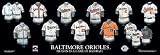 Baltimore Orioles 10 x 30 Uniform History Plaque