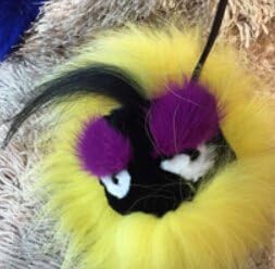 Talentote Cutebugs Original Fox Rabbit Fur Monster Keychain for Bags Cellphone Car Key Cbc-qxcb-081016 (No.5)