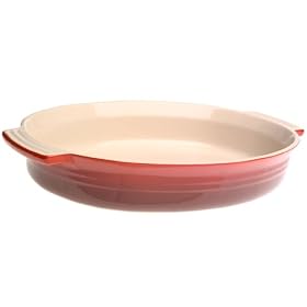 Le Creuset Stoneware 14-Inch Oval Baking Dish, Red by Le Creuset