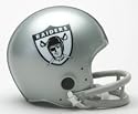 Oakland Raiders 1963 2-Bar Throwback Replica Mini Helmet