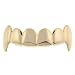 Vampire Fang Gold Plated Grillz (TOP) - Includes Fitting Piece and Protective Case
