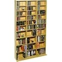 Atlantic 38435182 Oskar 1080 CD/504 DVD/BluRay/Games Wood Cabinet (Maple)