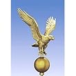 Sunsetter 12" Gold Eagle For Flagpole (Gold) (7"L x 9"W x 13"H)