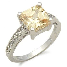 Replica of Sex and the City Charlotte Citrine CZ Ring by Citrine