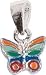 Anhaenger 925 Silber Emaille Schmetterling