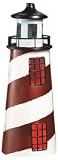 Westinghouse 118221-88N Poly Red Striped Solar Powered Garden Lighthouse