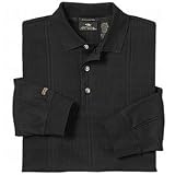 Antigua Mens Desert Dry Long Sleeve Jacquard Polos