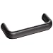 Elesa M.643 High Resilience Polypropylene Pull Handle, Matte Finish, M6 Threaded Holes, Oval Grip, 4-39/64" Center to Center, 1-59/64" Projection (Pack of 1)