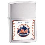 Zippo MLB New York Mets Lighter (Silver, 5 1/2 x 3 1/2 cm)