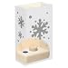 12 Count Battery Operated Luminary Kit with Silver Snowflake Design