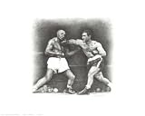 Rocky Marciano: the Punch Sports Art Poster Print by Allen Friedlander, 20x16