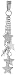 Sterling Silver Dangling Star Pendant, 1 5/8 (41mm)