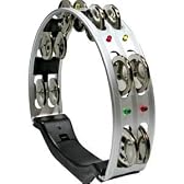 マックストーン ミニライティングタンブリン（タンバリン）クローム・シルバーTAMBOURINES MM-801-SIL