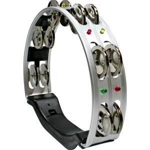 マックストーン ミニライティングタンブリン（タンバリン）クローム・シルバーTAMBOURINES MM-801-SIL