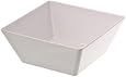 American Metalcraft MELSQ94 Melamine Square Bowl, 125-Ounce, White
