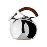 Nambe Bulbo Kettle, Stainless Steel and Wood Best Deals