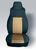 Rugged Ridge Custom Fit Seat CoversPoly Cotton Seat Covers- FrontJeepWrangler2003 to 2006(Pair)- Tan