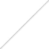 Sterling Silver 0.3mm Fancy Chain - 10 Inch