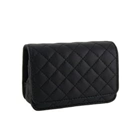iSmart Protective Grid Pattern PU Leather Case Bag Pouch for 96*60*21mm Card Camera (Black) + Worldwide free shiping