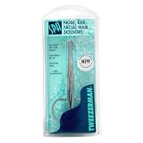 Tweezerman Stainless Steel Nose, Ear, Facial Hair Scissors - -