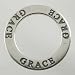 Round GRACE Affirmation Band Pendant in Sterling Silver, #11822