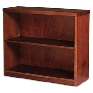 Mayline Company Mira Series Wood Veneer 2-Shelf Bookcase, 34?W X 12D X 29H, Medium Cherry Mlnmbc3629Mc
