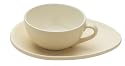 Nigella Lawson Living Kitchen Espresso Cup & Saucer Set/4 Cream