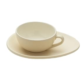 Nigella Lawson Living Kitchen Espresso Cup & Saucer Set/4 Cream