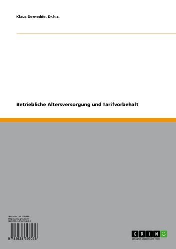 Betriebliche Altersversorgung und Tarifvorbehalt (German Edition)