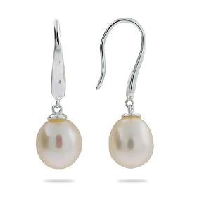 Eve's Addiction Freshwater Pearl Drop Earrings by Eve's Addiction