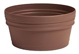 Akro-Mils VIB12000E21 Villa Low Bowl, Chocolate, 12-Inch