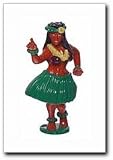 Happy Balls Hula Girl CarBuddies Antenna Topper