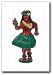 Happy Balls Hula Girl CarBuddies Antenna Topper