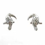 Sterling Silver Tropical Bird Stud Earrings, #11513