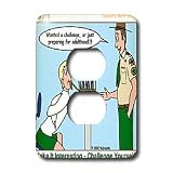 Rich Diesslins Funny KNOTS Scouting Cartoons - Make it Interesting - Basketry - Light Switch Covers - 2 plug outlet cover