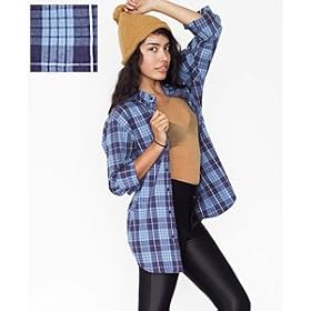 Buy American Apparel Unisex Flannel Long Sleeve Button-Up Shirt