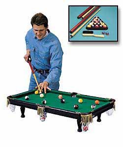 Mini-Pooltisch Komplett mit Zubehör