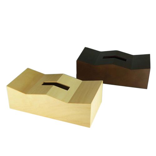 YK09-111 SQUARE BOX(スクエアボックス) カクカク-nami- 茶色 4078k 