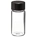 Wheaton Glass Shorty Vial, with Phenolic Rubber Lined Cap Attached