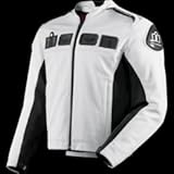 Icon Accelerant Perforated Leather Jacket , Color: White, Size: 3XL, Gender: Mens XF2810-1477